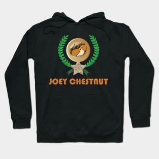 Indulge in Victory with the Iconic Joey Chestnut T-Shirt Print: A Celebration of Competitive Eating Excellence Hoodie